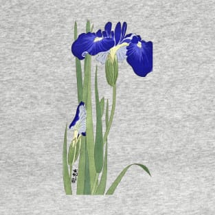 Blue Irises by Ohara Koson T-Shirt